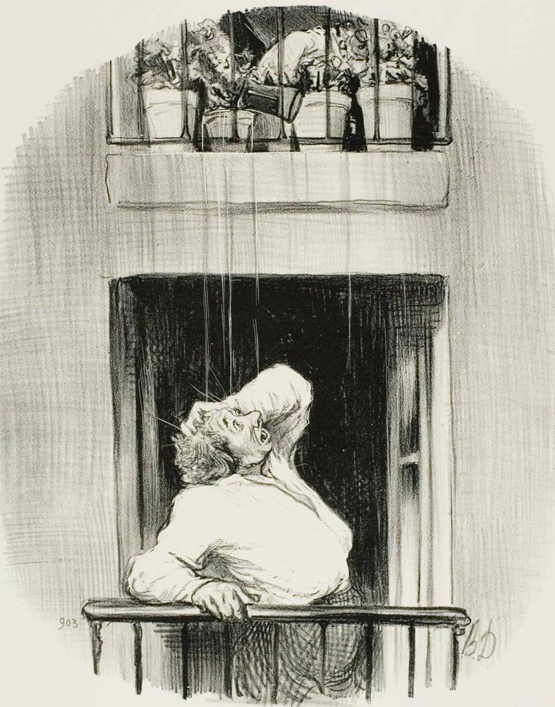 奥诺雷杜米埃的素描