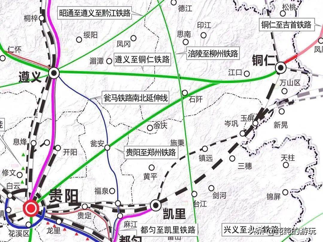 贵州2030年铁路规划图图片