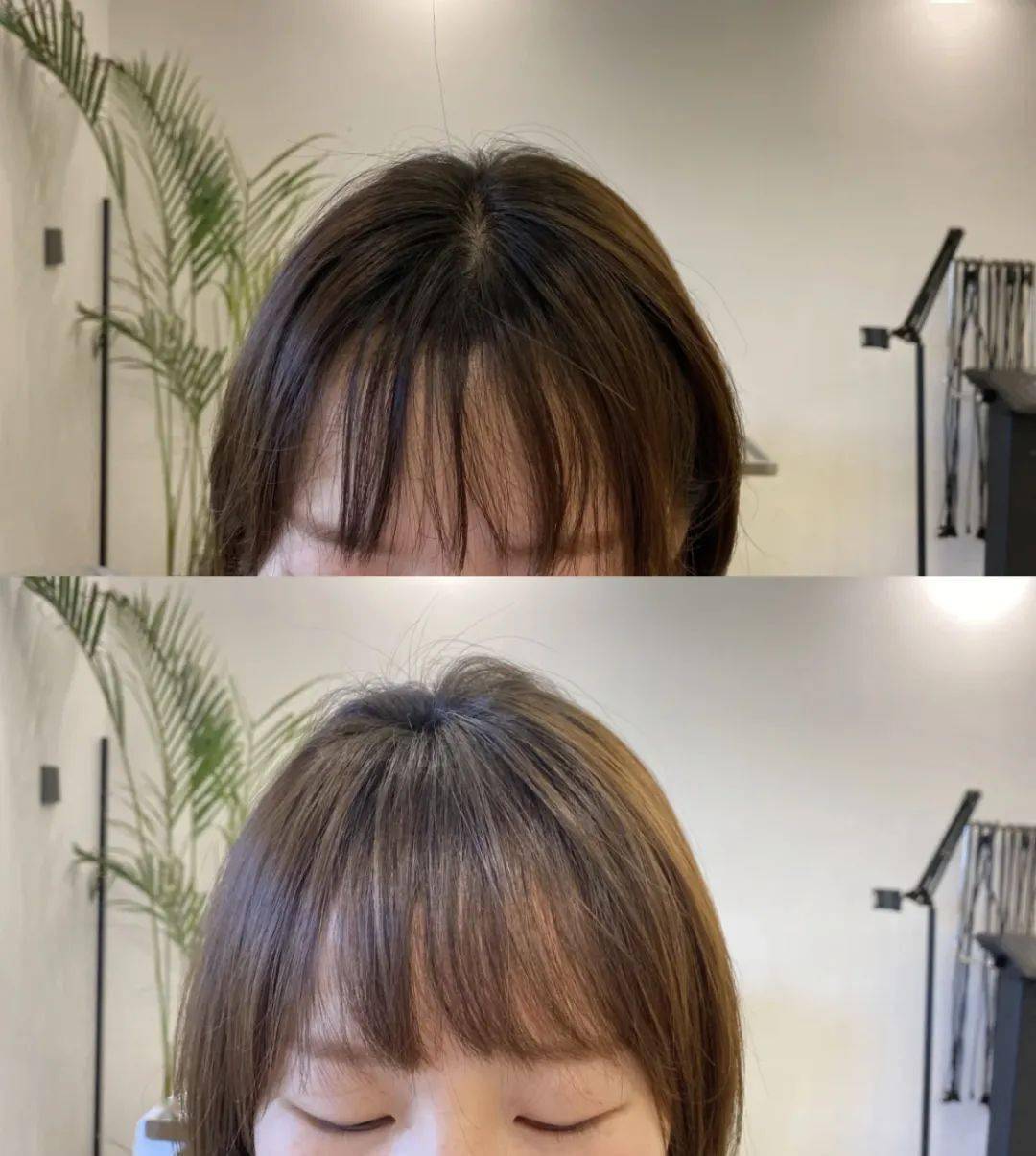 蓬松颅顶烫