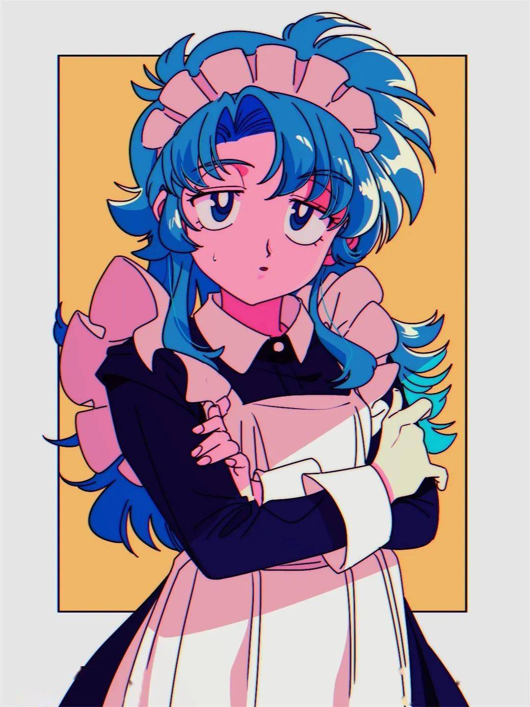 画集收录古早画风真的太爱了太喜欢这种有年代风格的大眼睛了