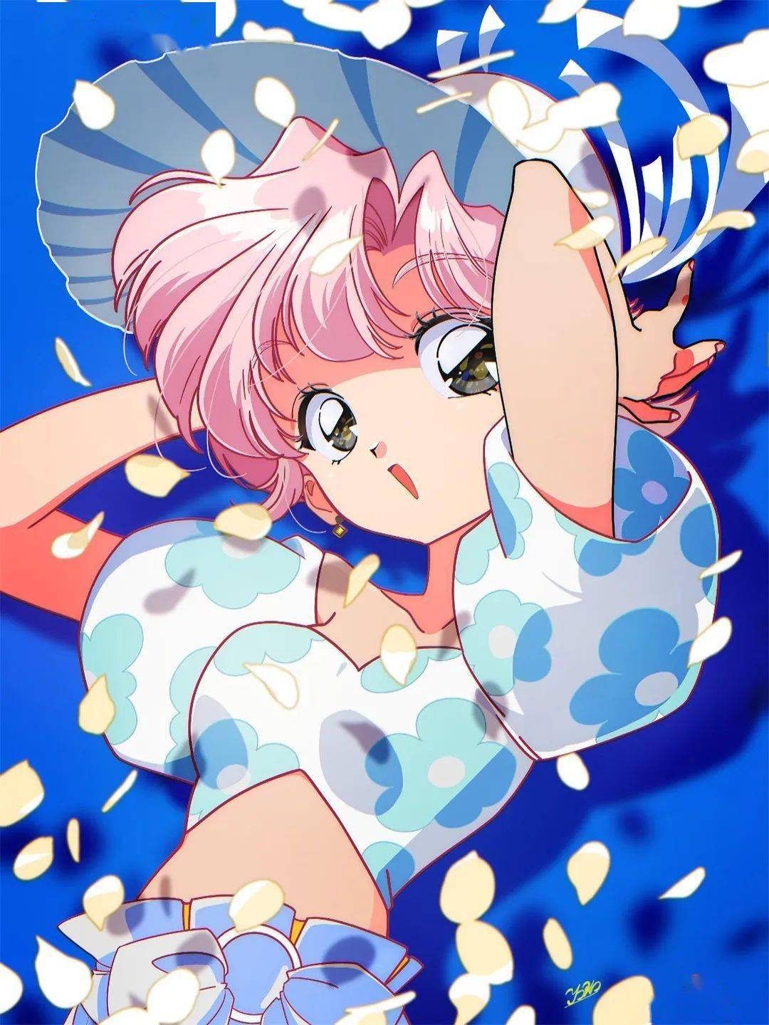 【画集收录】古早画风真的太爱了!太喜欢这种有年代风格的大眼睛了!_