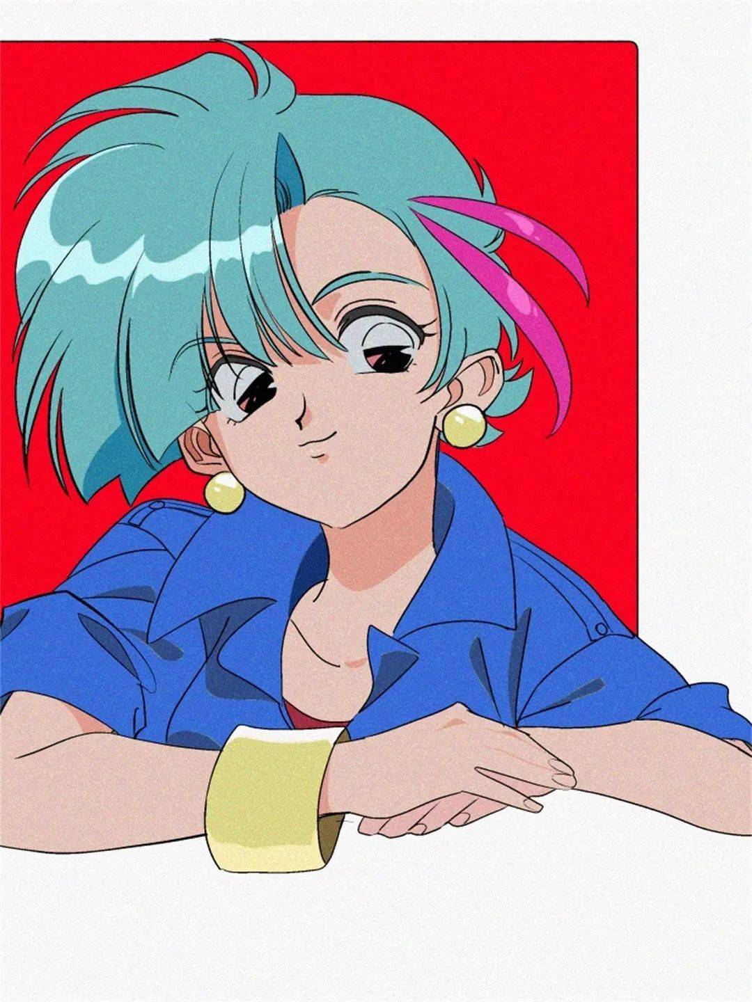 画集收录古早画风真的太爱了太喜欢这种有年代风格的大眼睛了