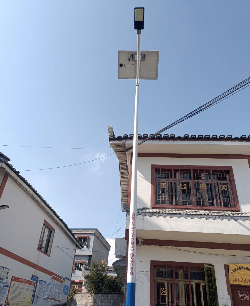 大方县六龙镇代表建议落地400盏路灯点亮乡村振兴路