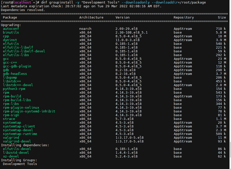 centos-8-dnf-root-dnf