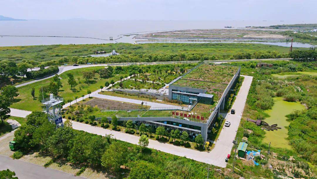 长临河藻水分离站外景.