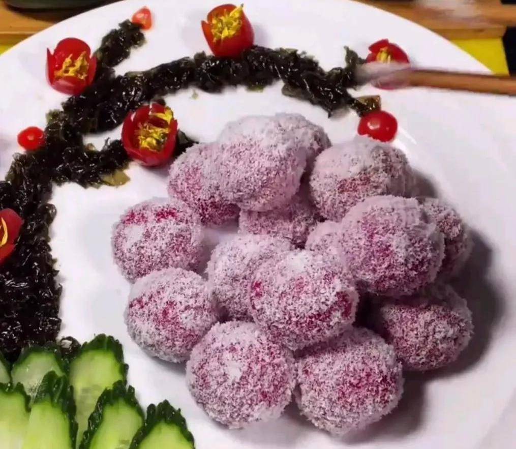 年夜饭第一道菜"甜甜蜜蜜",预示来年如蜜一样甜的瑞雪兆丰年_椰蓉