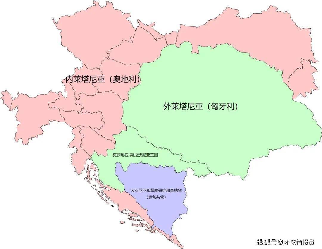 奥匈帝国吞并波黑后的行政区划图而奥匈帝国在波黑实行去伊斯蜡化