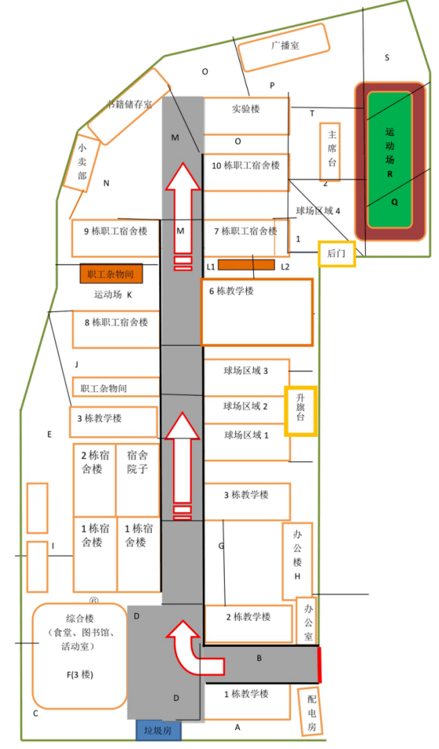 桂林中学平面图图片