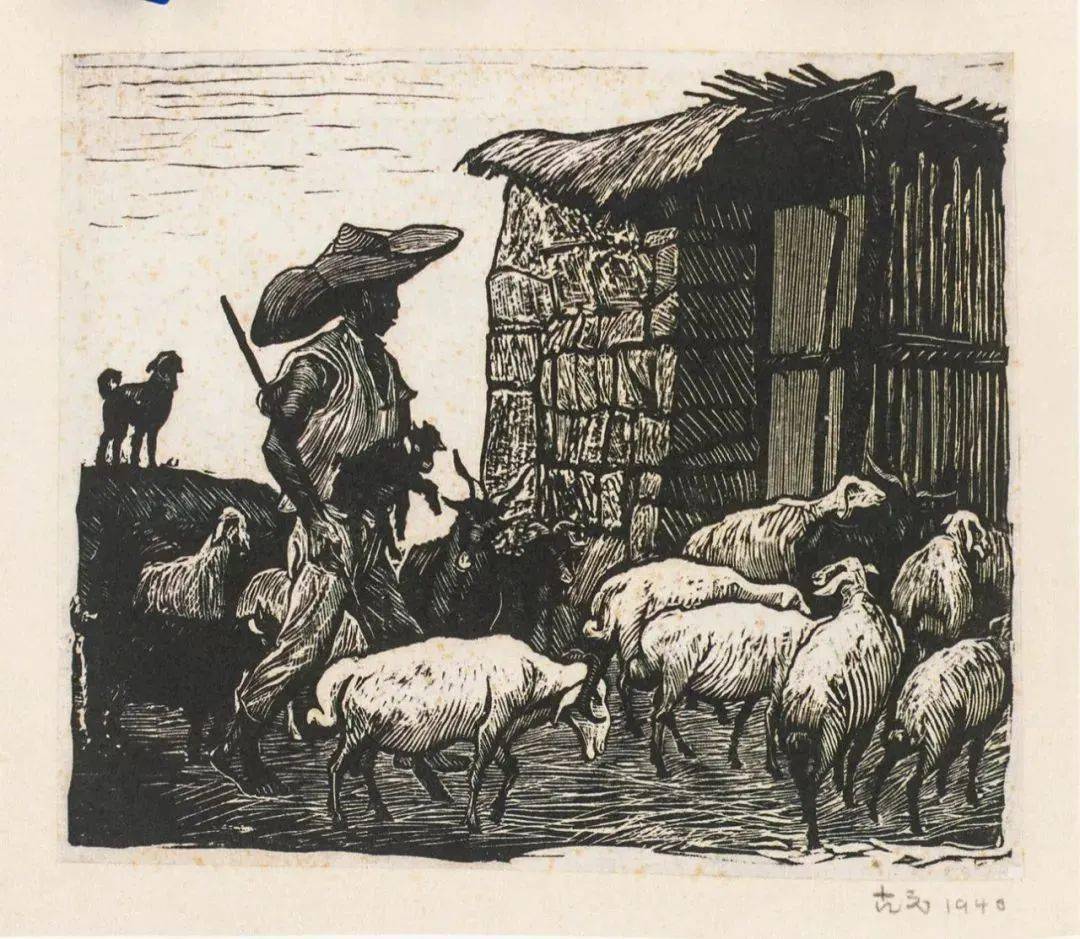 人物志 | 版画家古元:缘起延安,生动传神_木刻_作品_创作