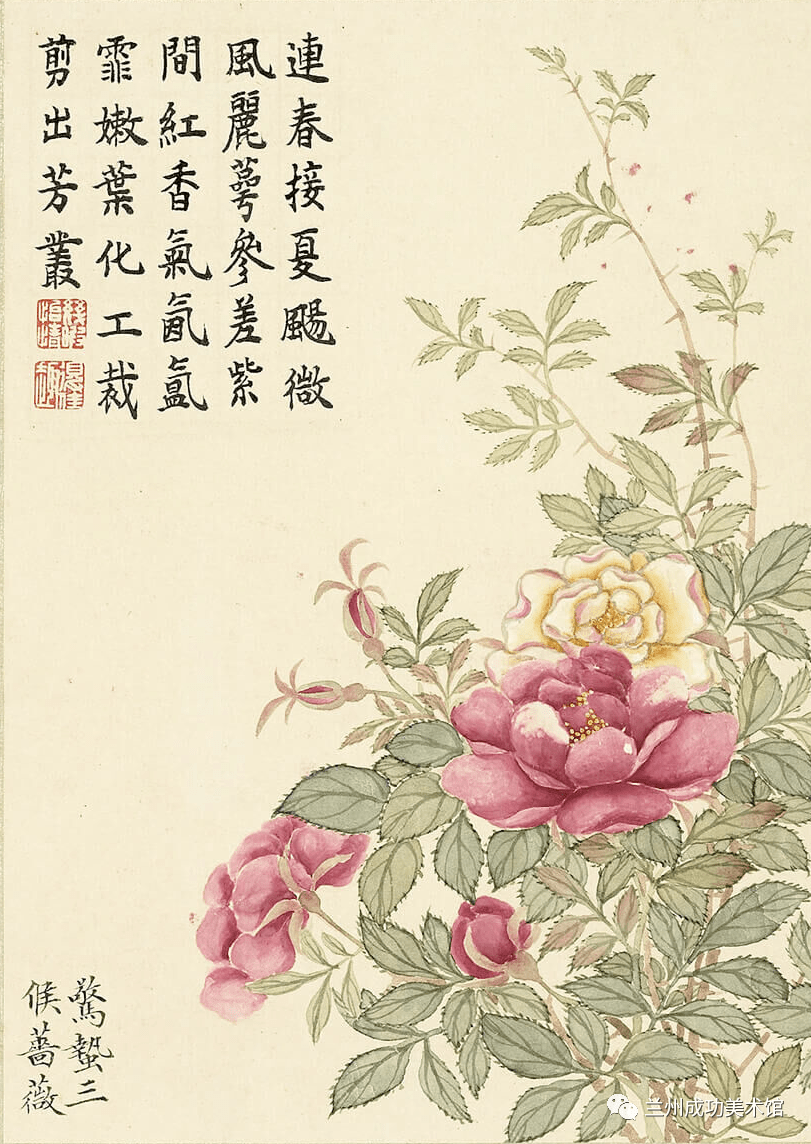 诗画阅微】董诰的《二十四番花信风图》_明一候_书画_宣传