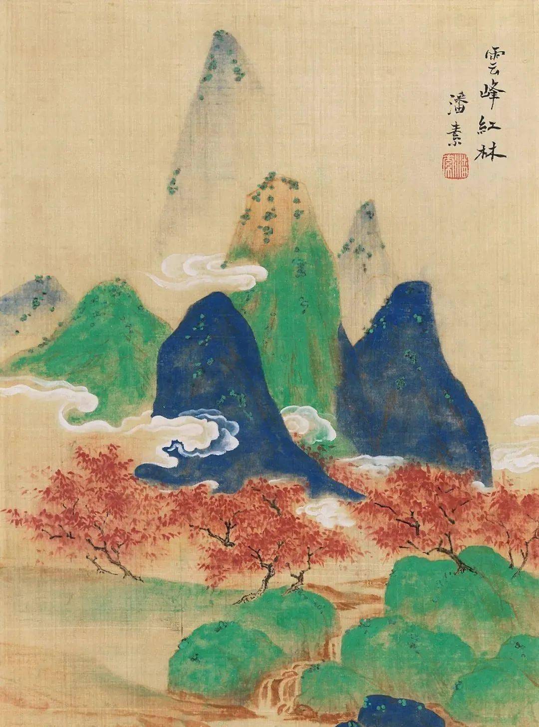 素韵流芳：潘素山水作品欣赏，网友直呼：美到想住进她的画里！_
