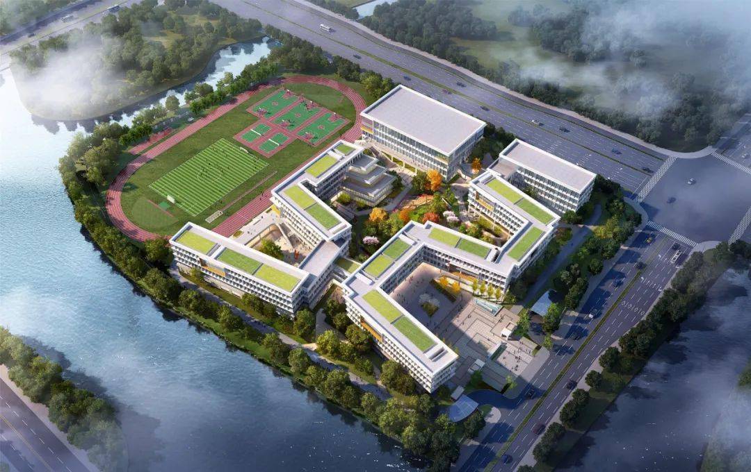 建设加速度│瑶溪北单元11-b-03地块中学项目顺利结顶_王尖路_校园