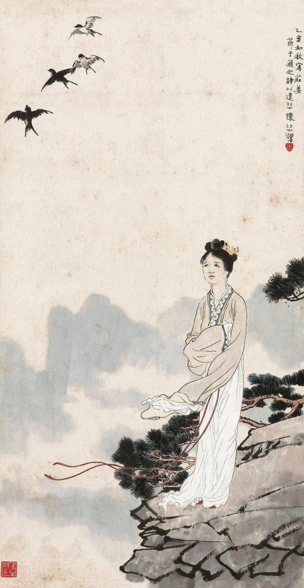 徐悲鸿画美人，俨然不可冒犯_搜狐网