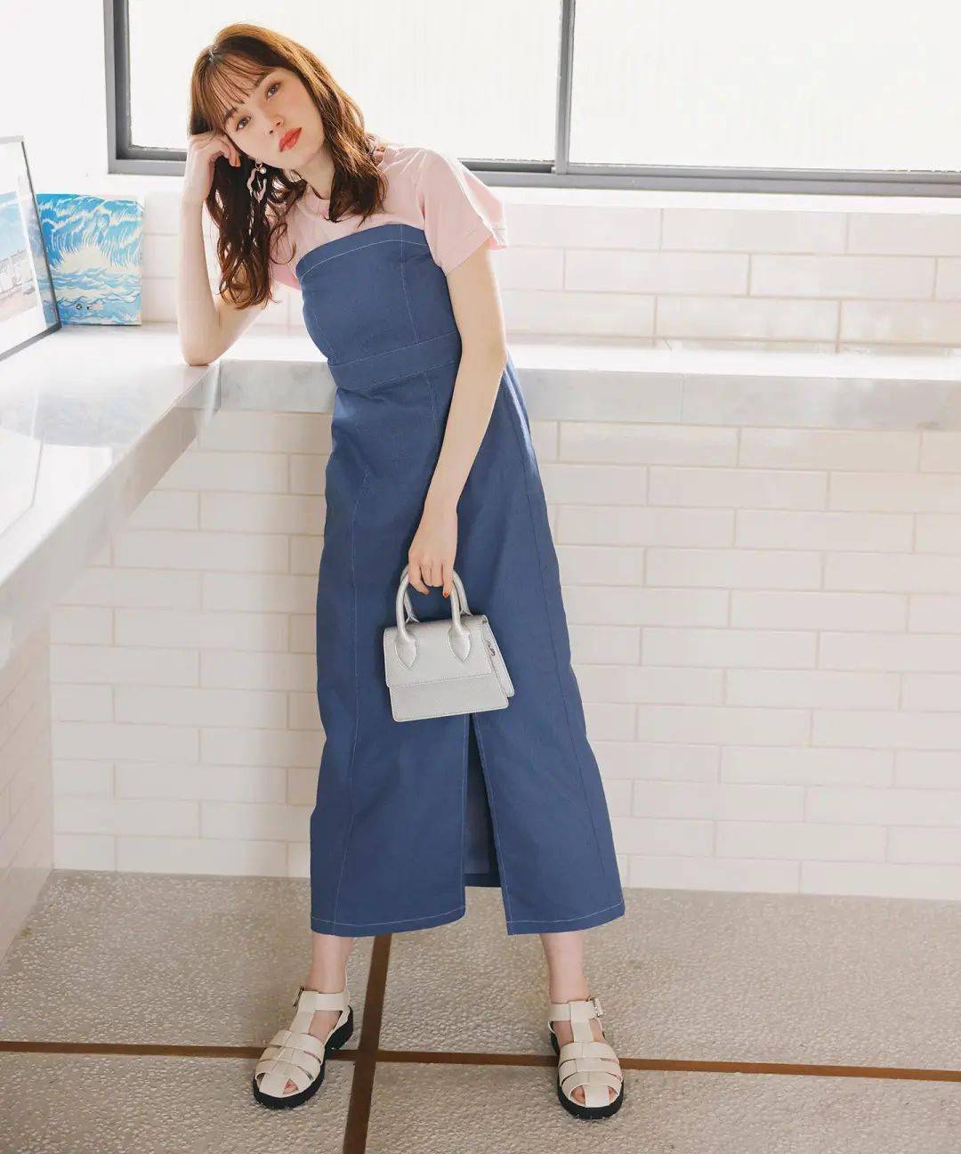 fan动态丨00年日本混血模特的甜美日系风穿搭_夏季里_marsh_牛仔