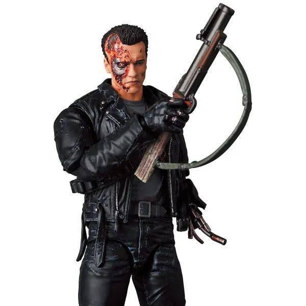 新品预定~ medicom toy mafex 终结者2 t-800 战损版 可动手办_定金