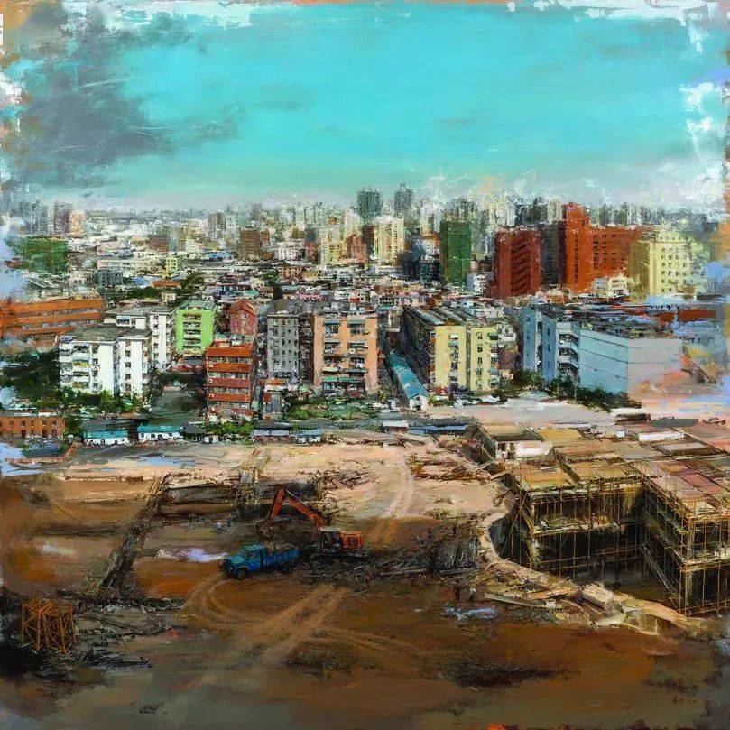 全国美术作品展精选 176_cm_油画_红旗渠