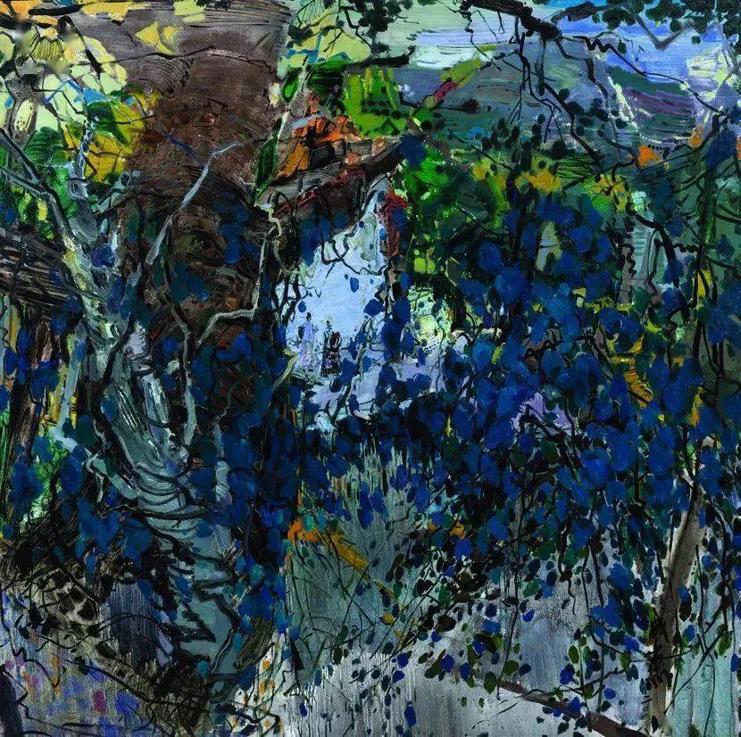 全国美术作品展精选 176_cm_油画_红旗渠