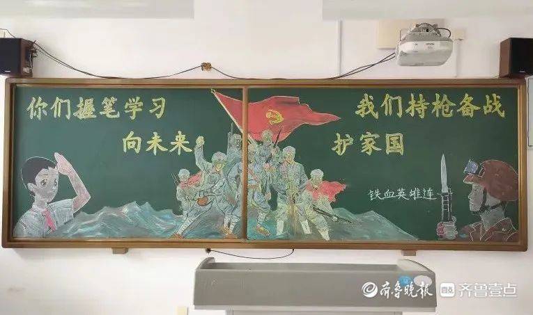 军舰黑板报图片