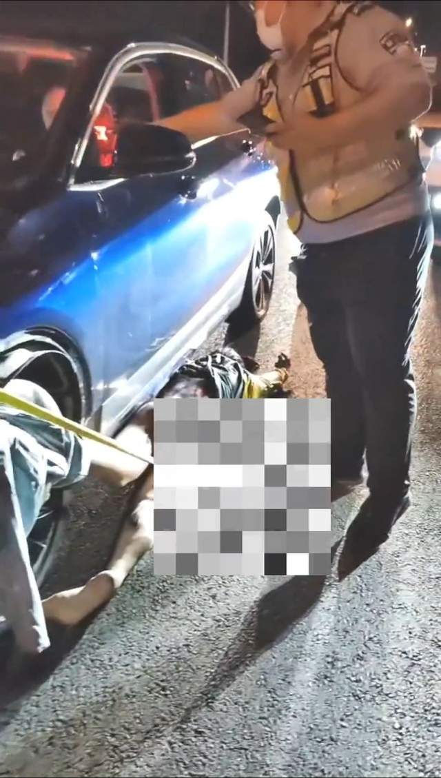 宝马女司机撞人后拖行伤者一公里,被拦后从容淡定,一直打电话!