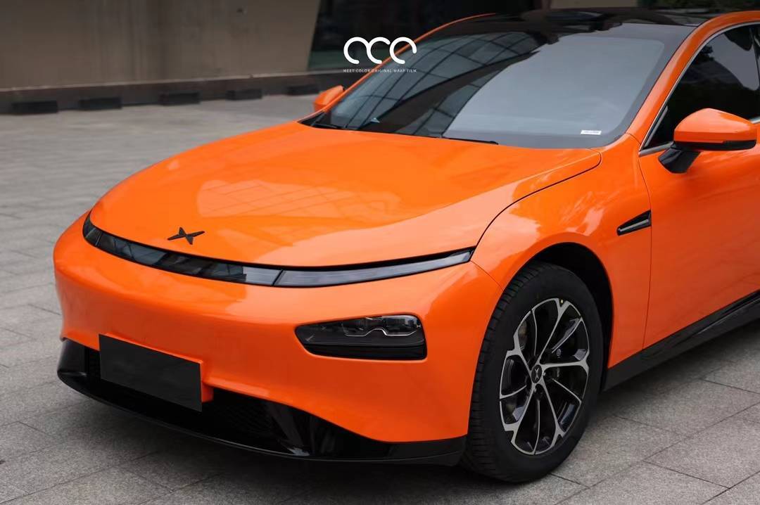 小鹏p7漫彩改色膜亮橙,绚丽多彩的橙色_全国_橙色