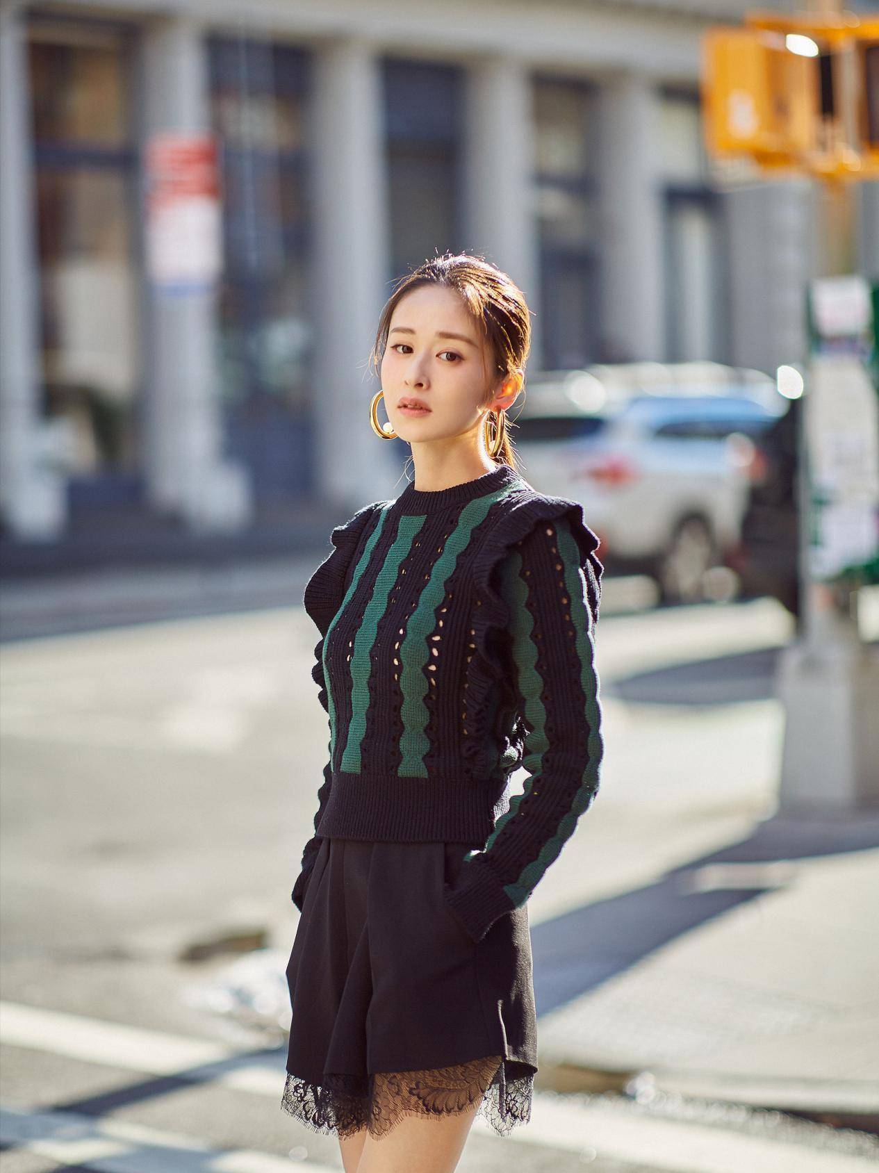 颖儿瘦身后更加会穿!