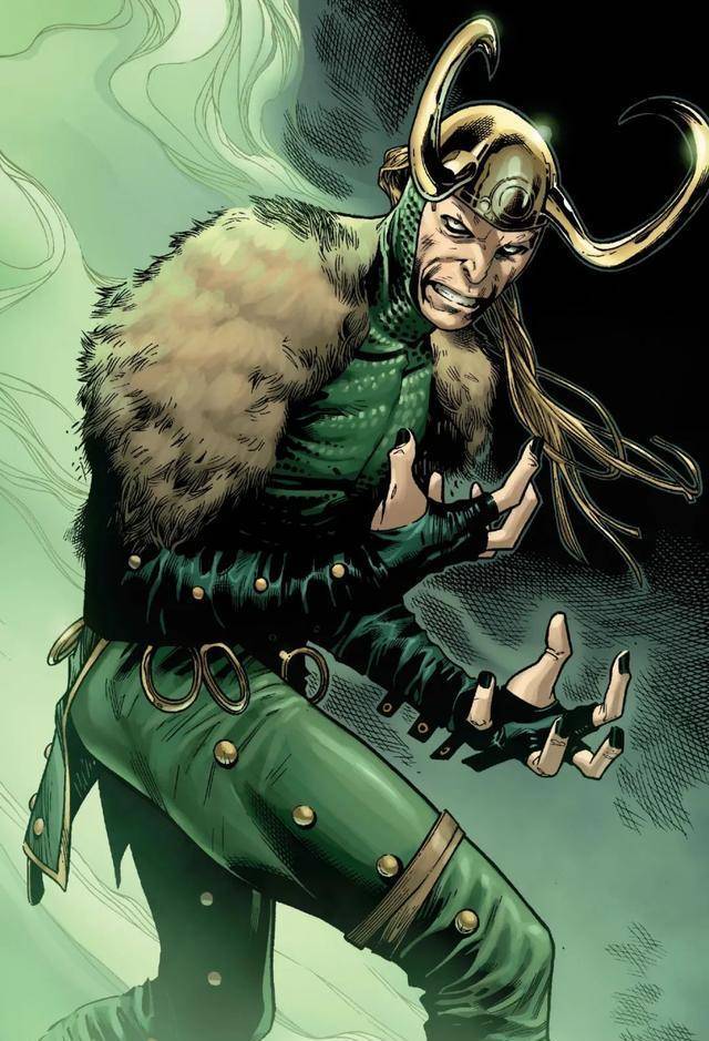 原作漫画中,洛基的代表颜色也是一抹深邃的墨绿相比于哥哥的银黑色战