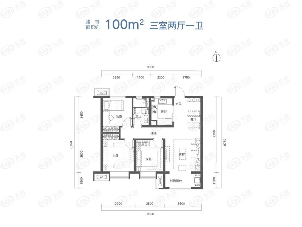 太原保利悦公馆户型图片