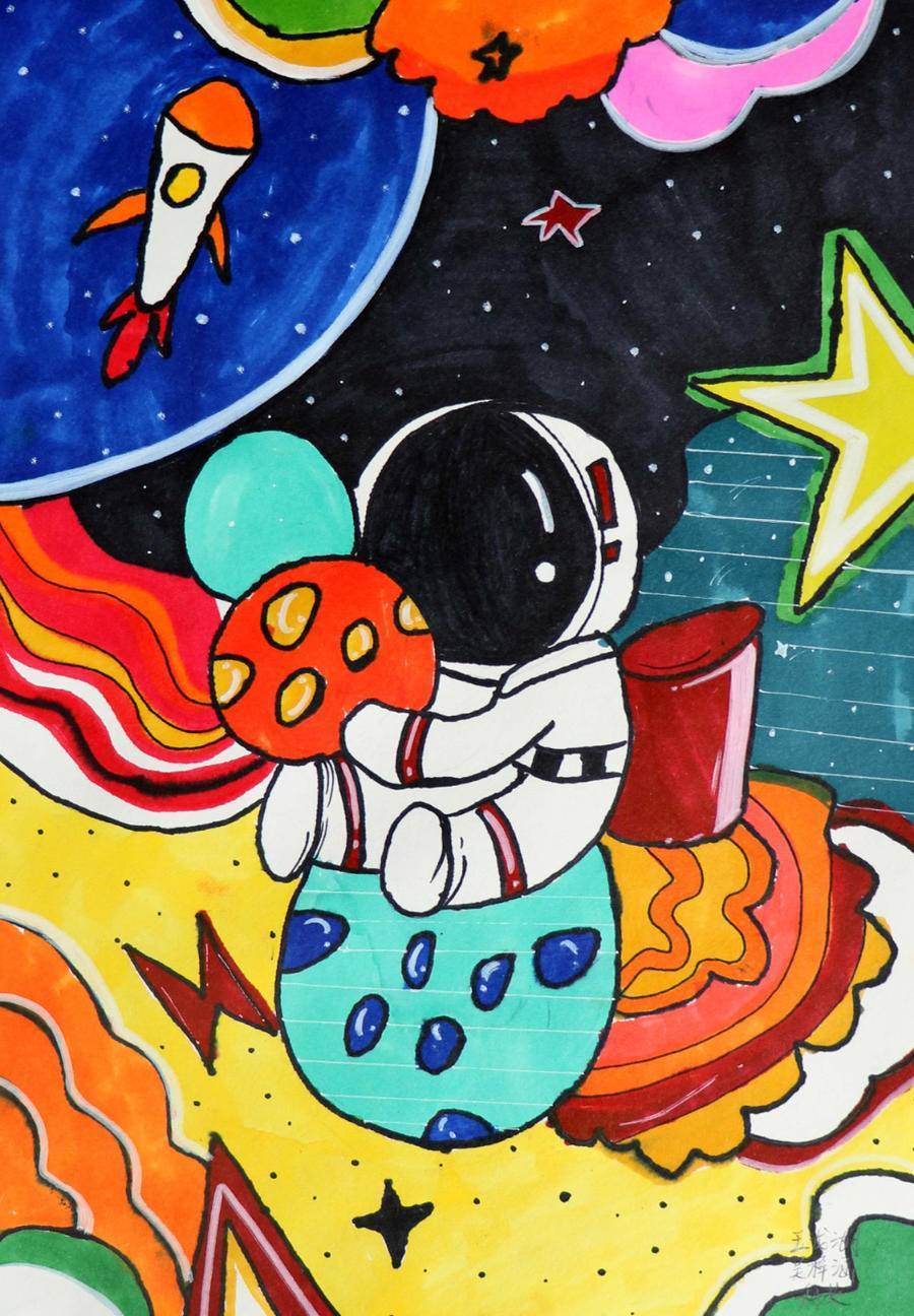 "招商银行杯"和美乐绘少儿美术展作品展播25_龙湖_校区_滨州