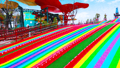 广州长洲岛彩虹滑道图片