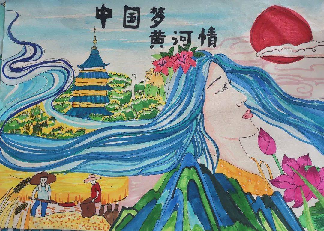 黄河文化中原文化绘画图片