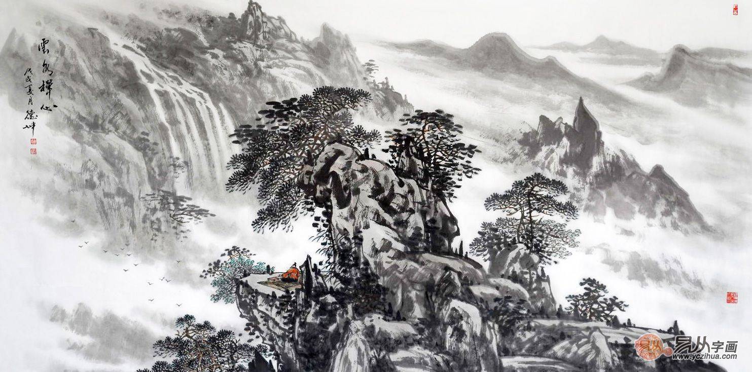 当代实力派画家林德坤国画,带你感受老师笔下的艺术世界_画面_山水画