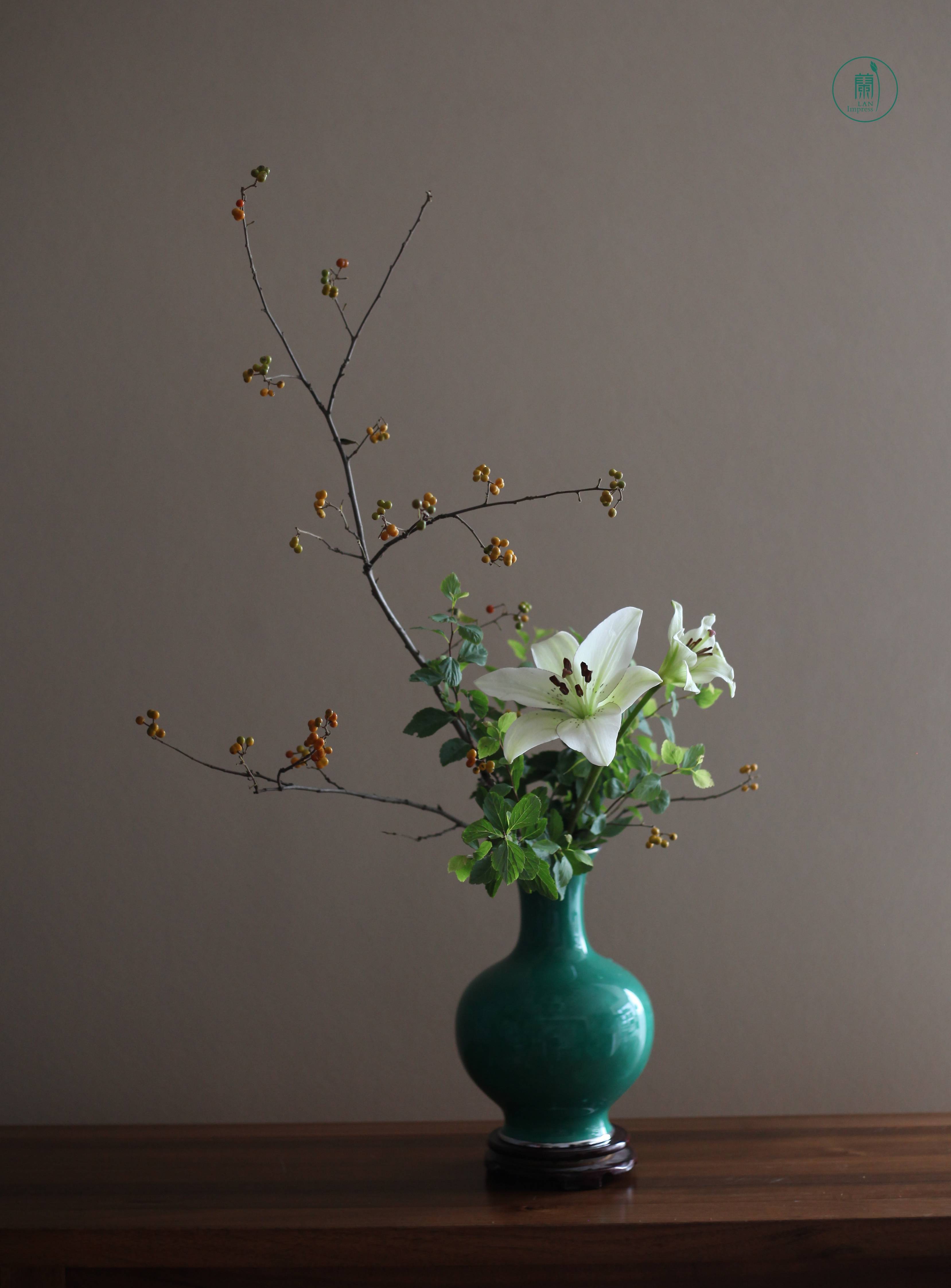 西安小原流花道培训|秋意花道的表达