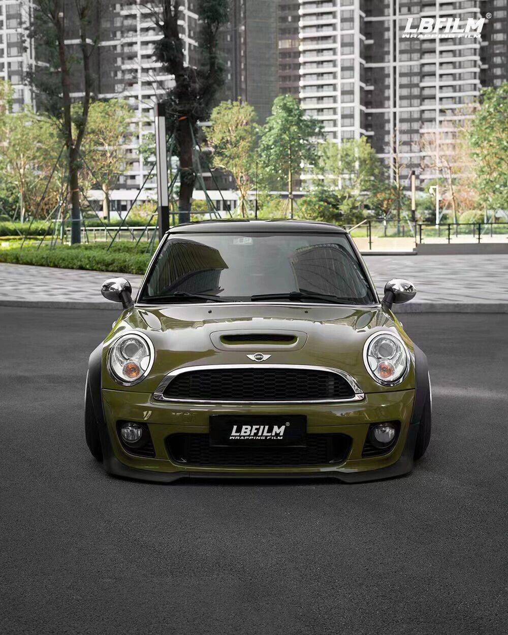 宝马mini-lb原厂漆战斗绿,介于嫩绿与深沉墨绿间的颜色绿色_搜狐汽车