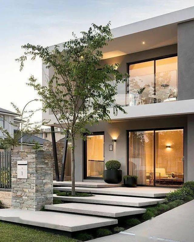 别墅入口设计,闲庭信步,拾级而上_格调_花园_大门