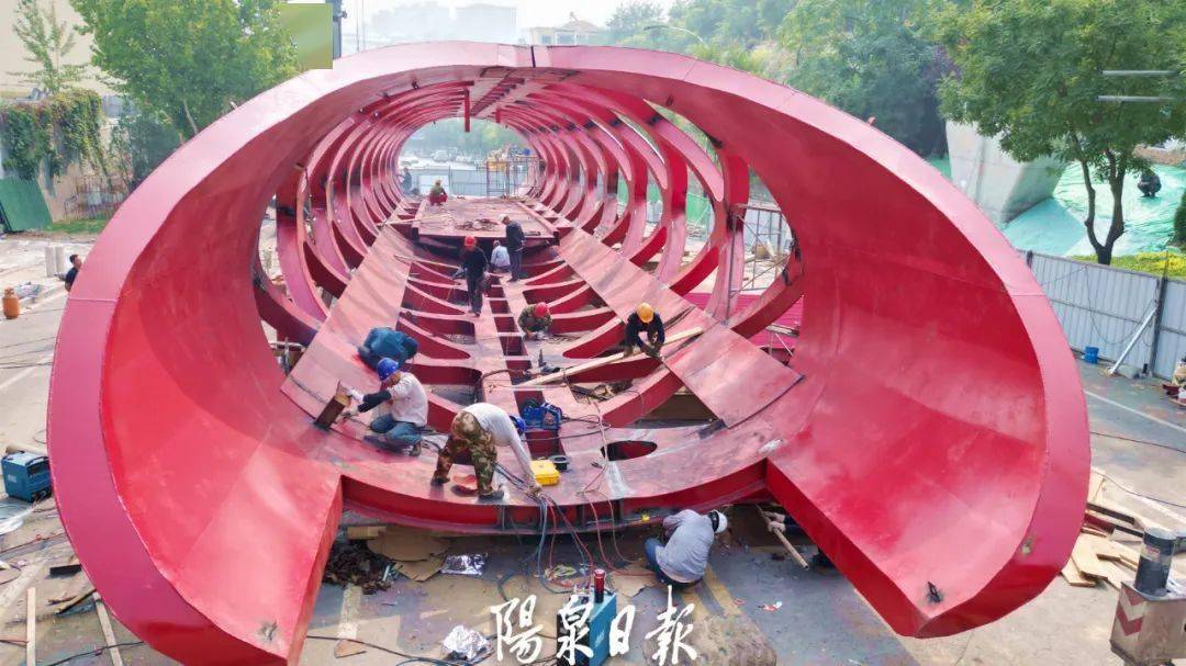 阳泉又一座过街天桥!_市委党校_楼梯_上部结构