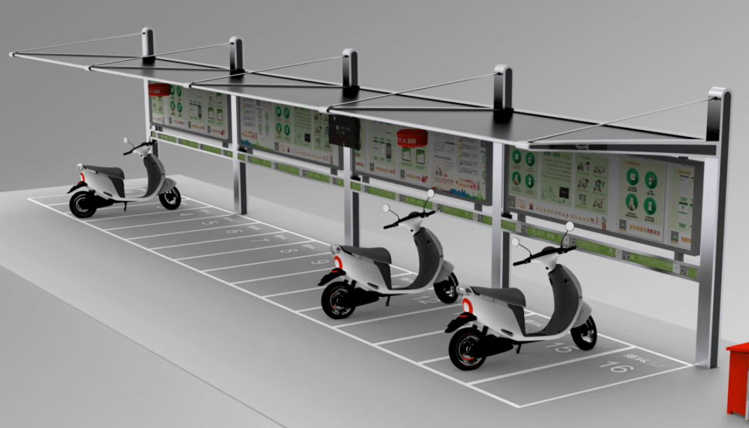 电瓶车充电桩效果图图片