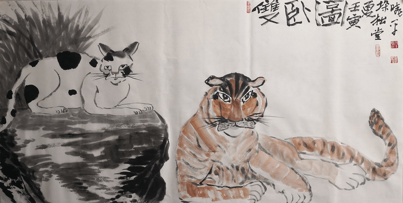 抱朴守拙画老猫 ——记军旅动物画家牟晓平