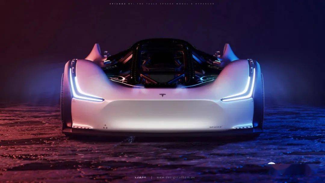 专业汽车设计师的狂想tesla spacex model r搭载火箭推进器 马力