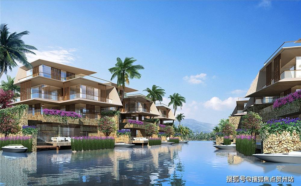 三亚国美海棠湾拥有私人游艇码头的别墅一套需要多少钱?_于海棠_花园_景观
