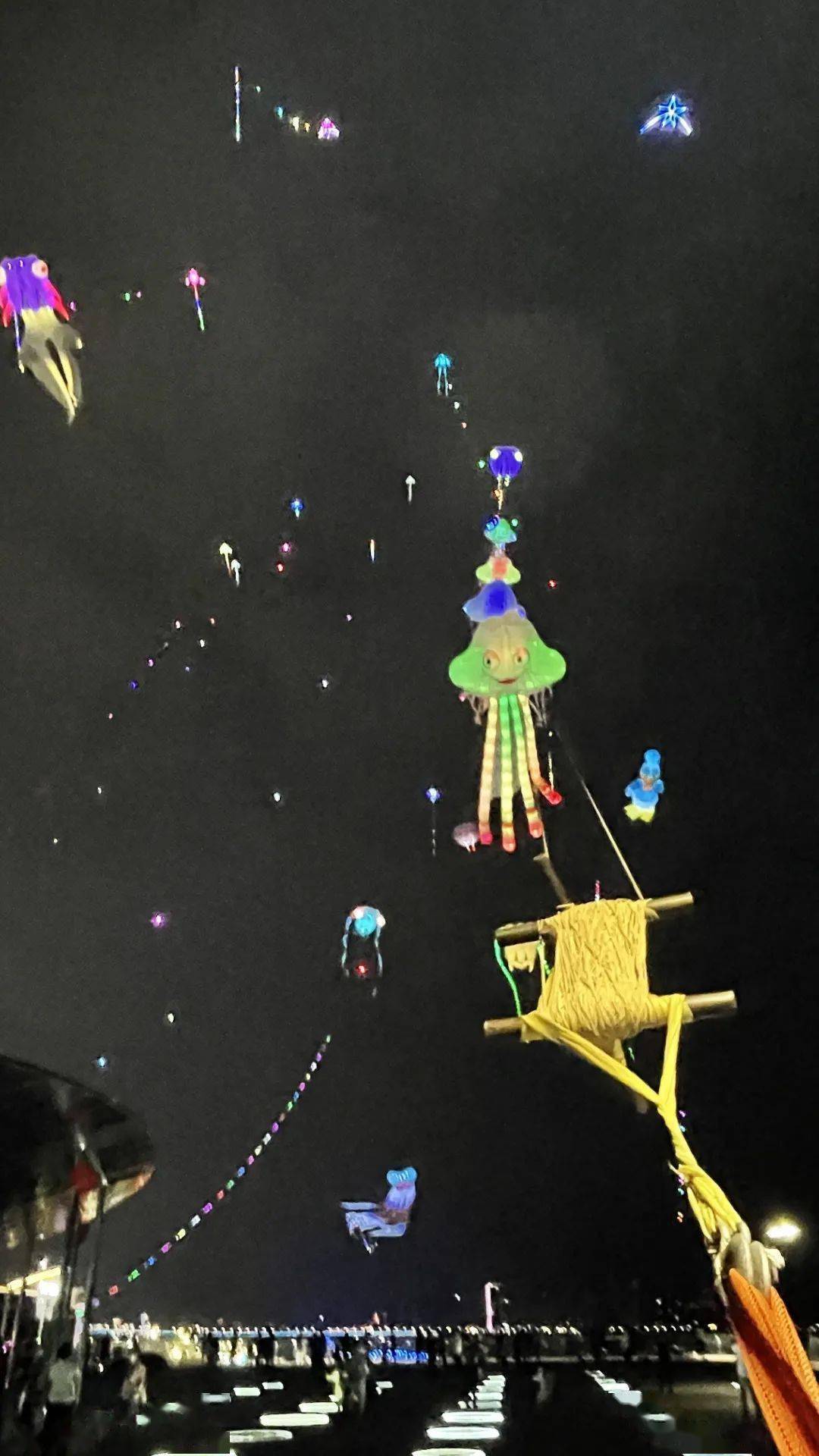 与月"争光"·夜光风筝大会举行_活动_节日_市民