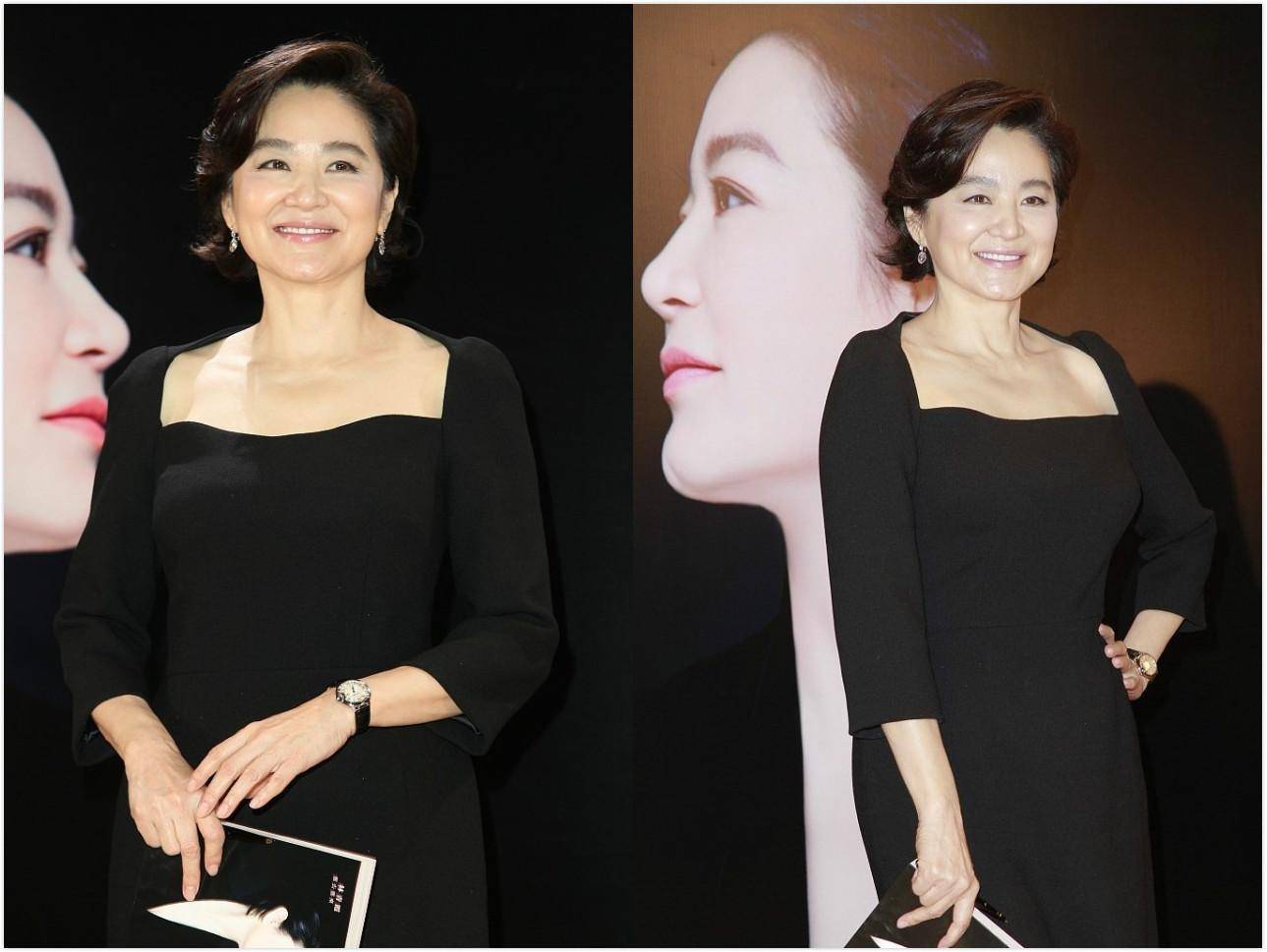 林青霞越老越有韵味,穿黑色高级感十足,自然老去才最美_女性_服装