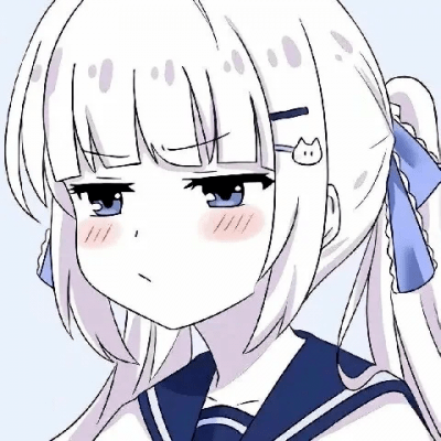 女生头像动漫 日系黑白软妹