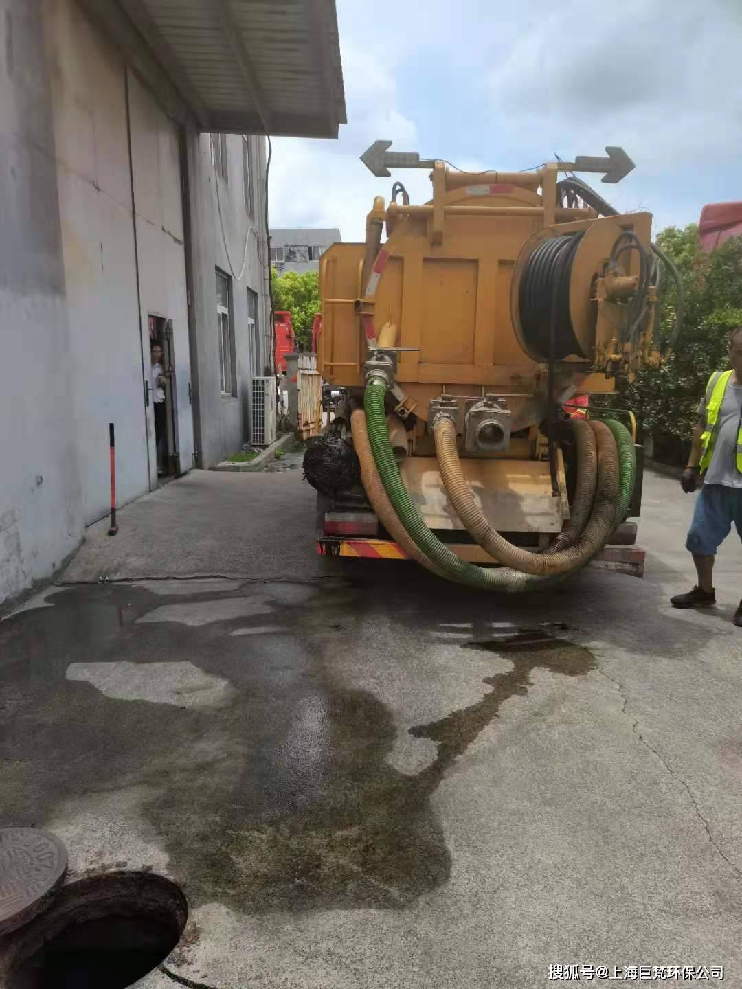 上海嘉定下水管道疏通 清洗油污管道清掏 雨污水管网清淤检测_化粪池