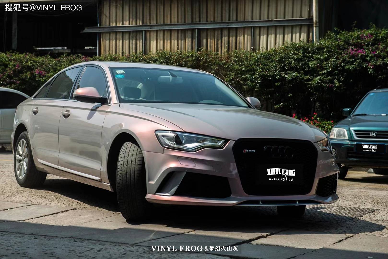奥迪a6改色vinylfrog梦幻火山灰