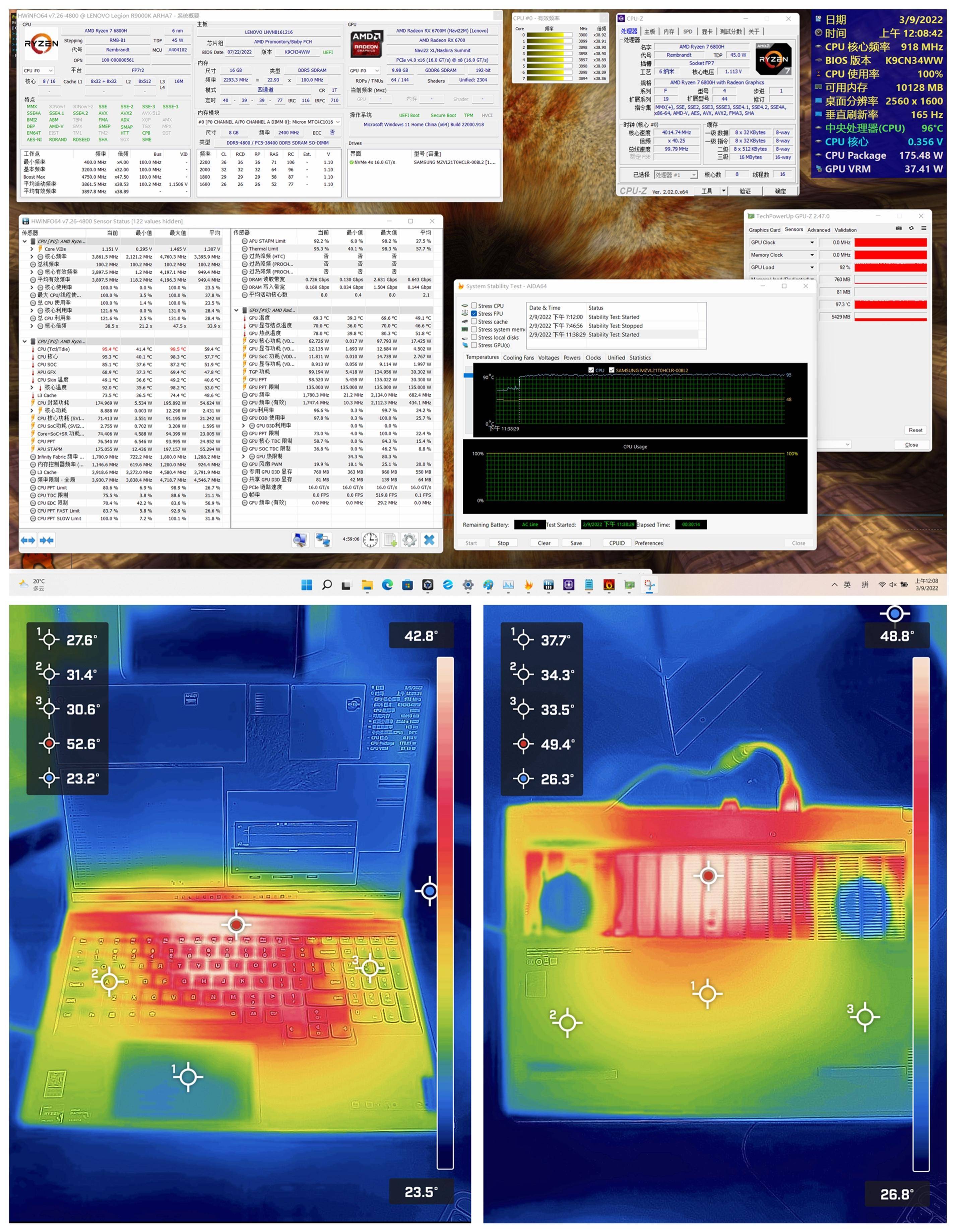 AMD 锐龙 7 6800H + RX 6700M 的双 A 超旗舰游戏本,联想拯救者 R9000K 测评