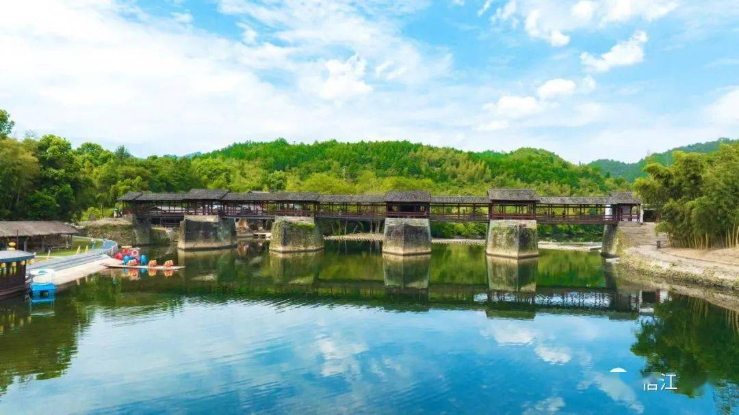 婺源:清华镇上彩虹桥_徽州_桥面_桥墩