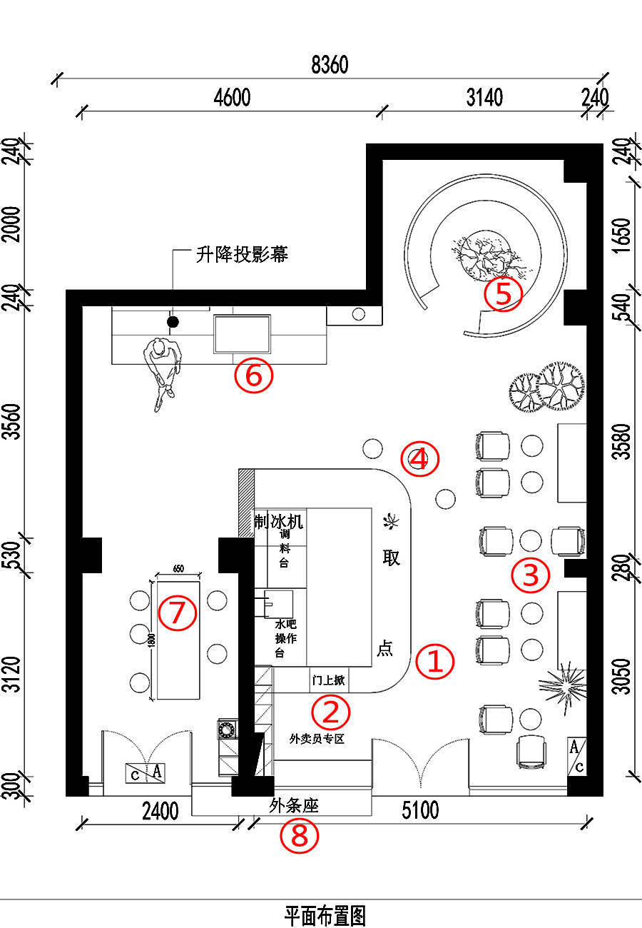 奶茶店如何装修才好看又不贵——历新设计用实际装修案例告诉你_空间