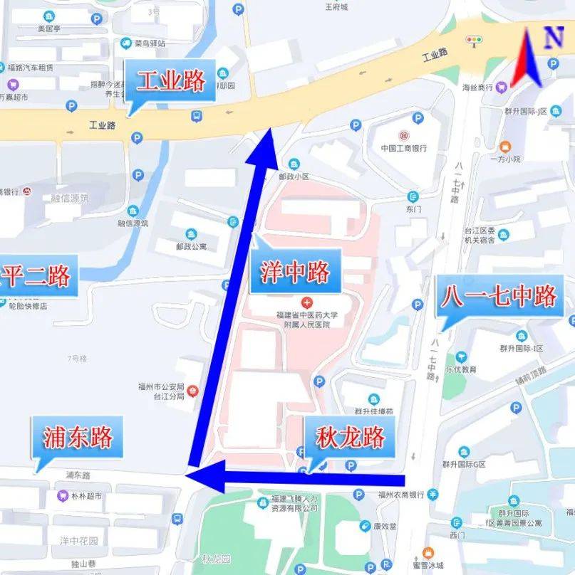 注意！福州这个区域将新增两条单行道！龙路通告路口 