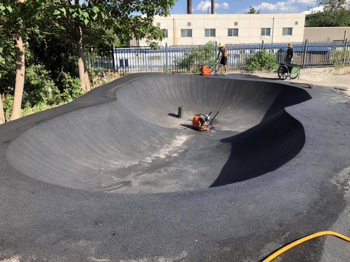 北京老山自行车体育中心泵道 (因北京航拍管制 无航拍图)设计施工于