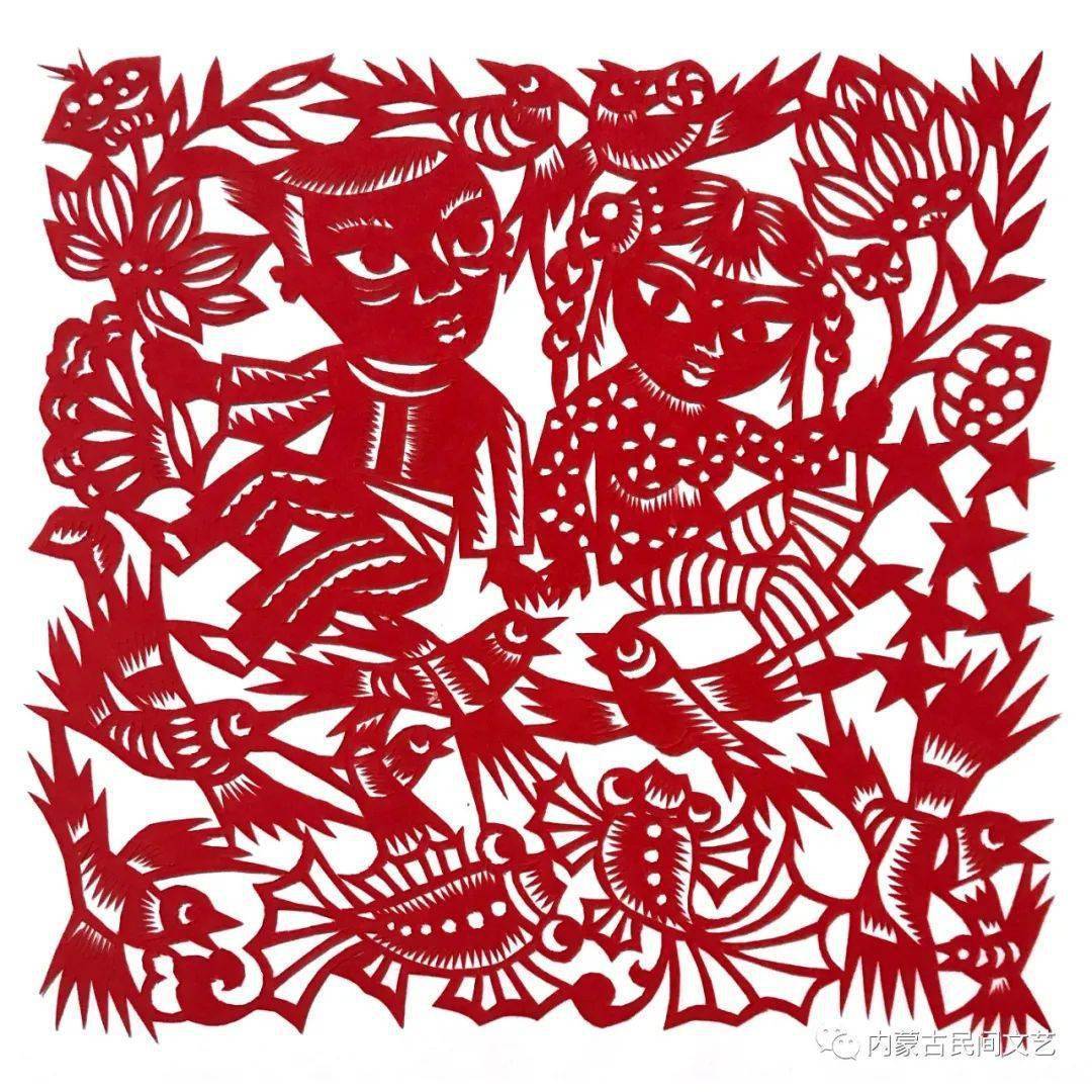 内蒙古《老包头农事》民俗系列剪纸作品赏析_王红川_炭垛_古米